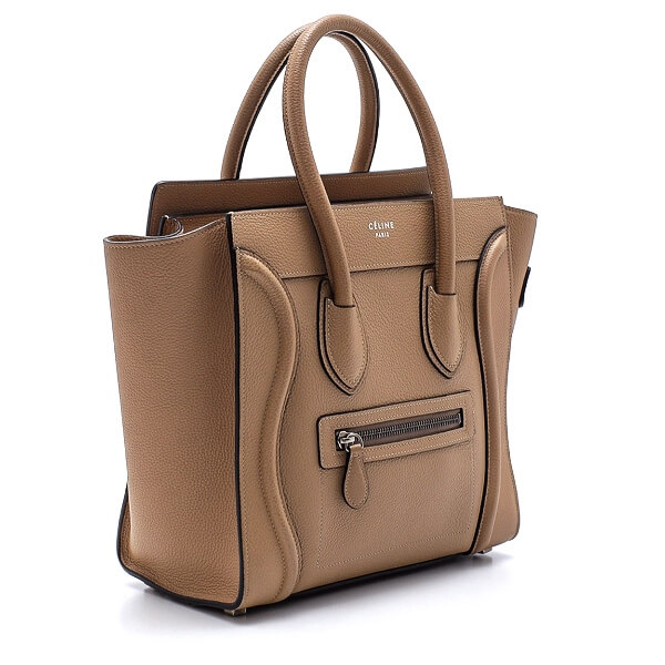 Celine - Etoupe Leather Small Luggage Bag